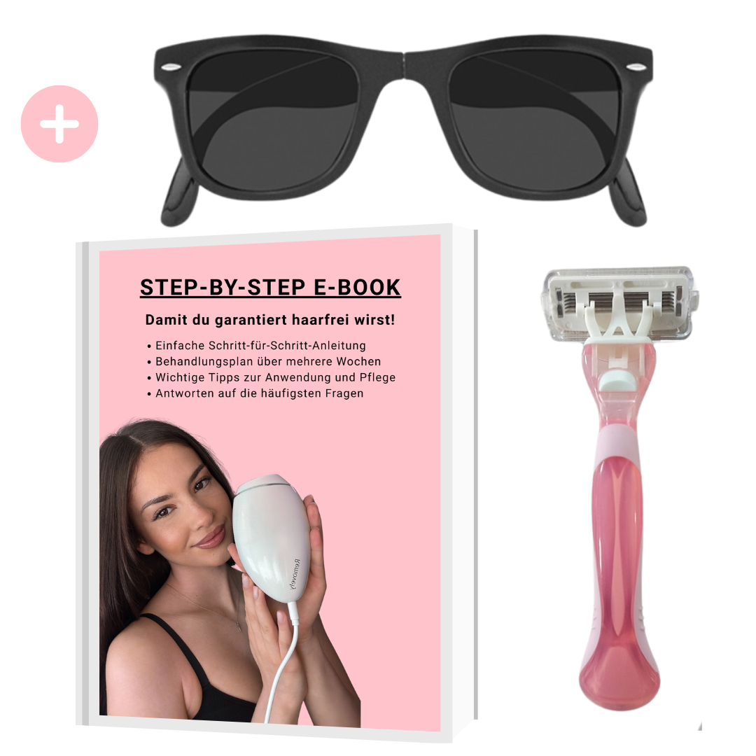 Removely Haarfrei Set (Gratis Rasierer, Schutzbrille & E-Book)