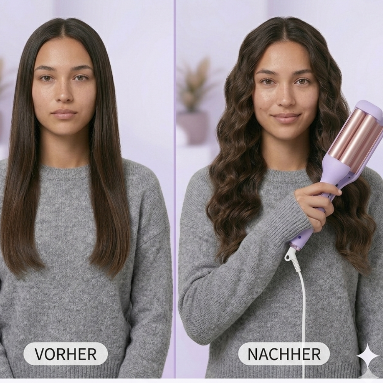 Vorher Nachher mit dem Removely Hairstyler